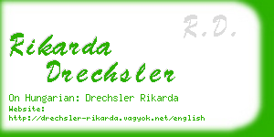 rikarda drechsler business card